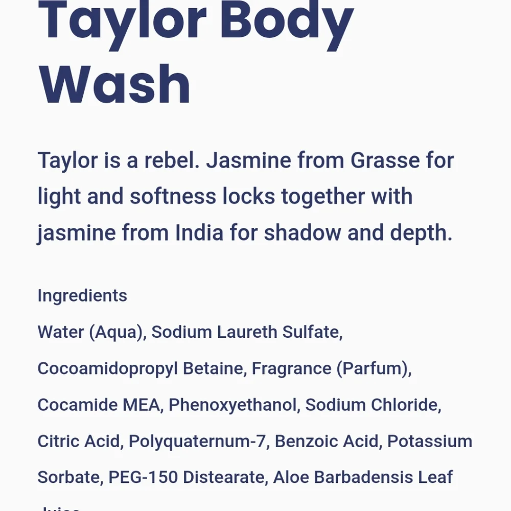 New Olfactory NYC Taylor Body Wash - Picture 3 of 3